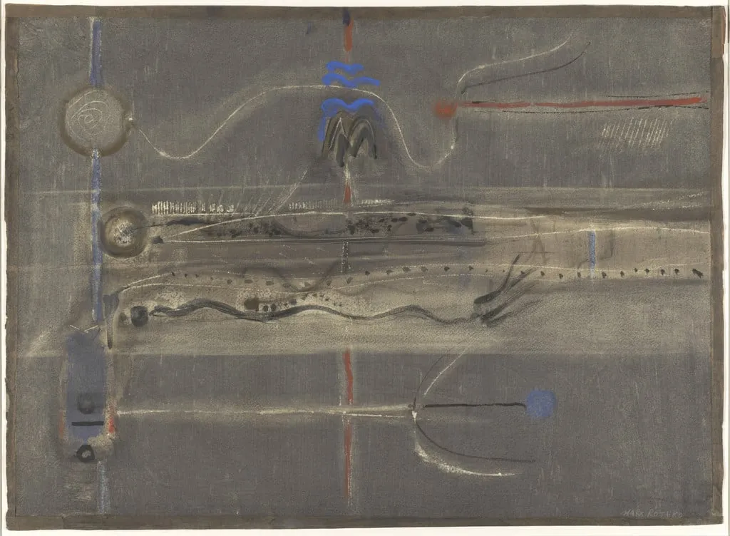 Untitled, by Mark Rothko, watercolor, 1945