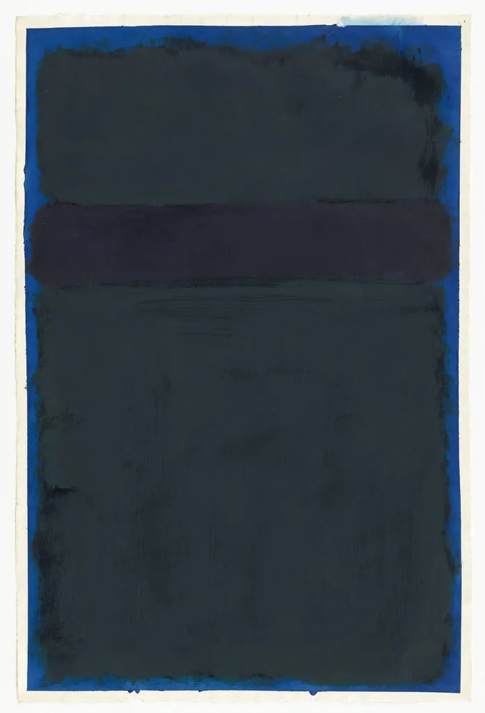Untitled, by Mark Rothko, acrylic, 1969