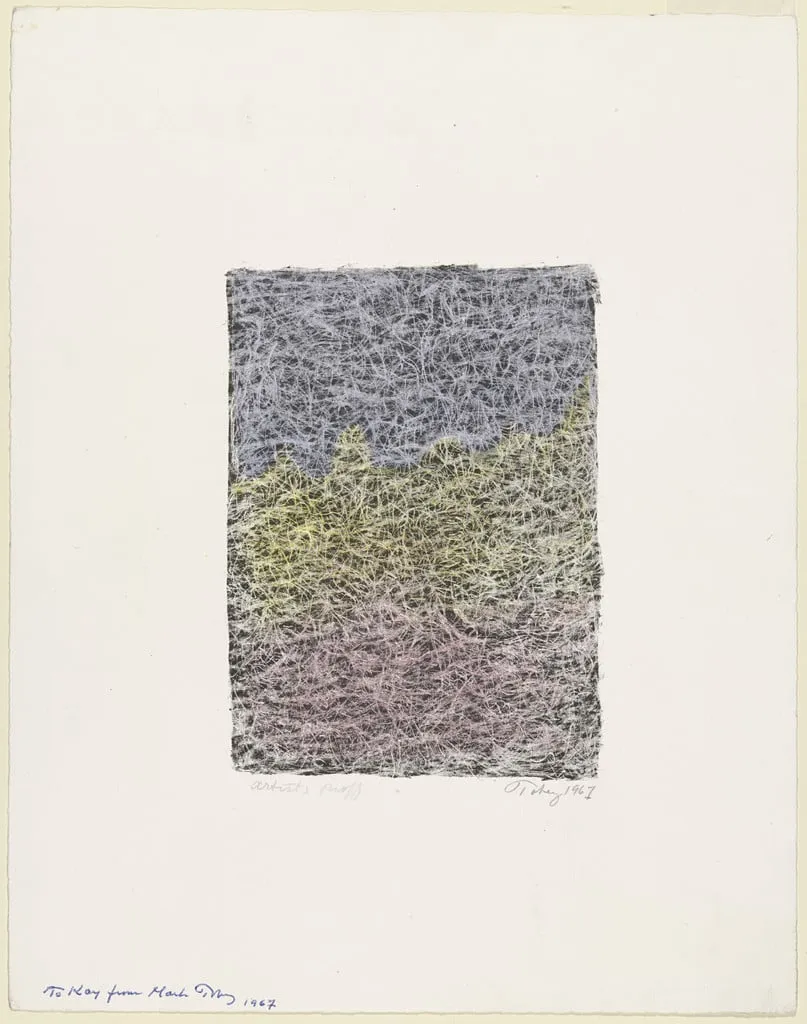 Untitled, by Mark Tobey, ink, 1967