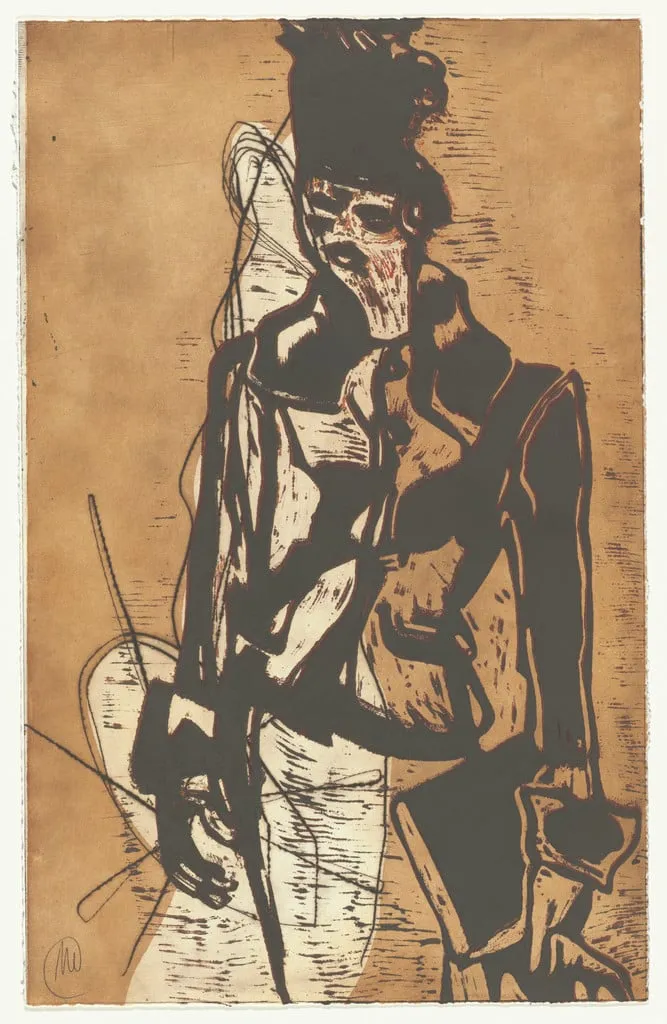 Untitled, by Markus Lüpertz, ink, 1984