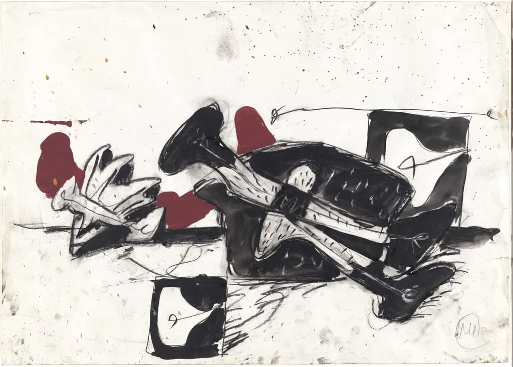 Untitled, by Markus Lüpertz, gouache, 1980