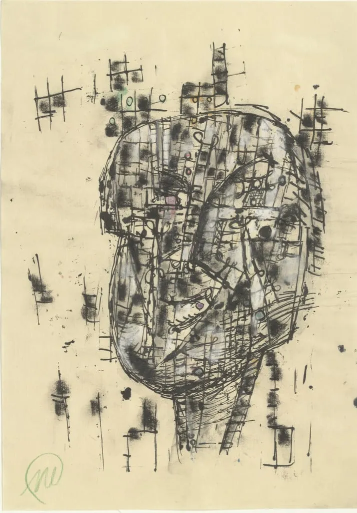 Untitled, by Markus Lüpertz, oil, 1993