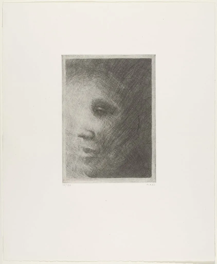 Untitled, by Markus Raetz, ink, 1982