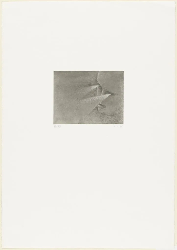 Untitled, by Markus Raetz, ink, 1986