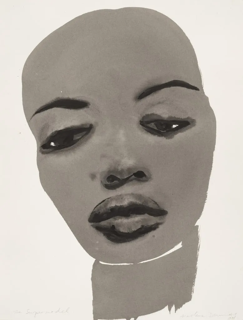 Untitled, by Marlene Dumas, watercolor, 1995