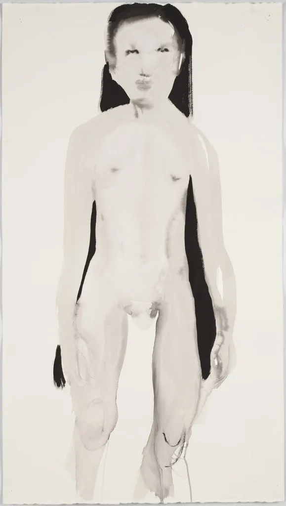 Untitled, by Marlene Dumas, ink, 1996