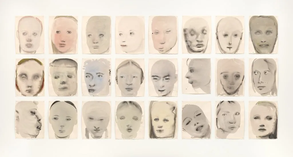 Untitled, by Marlene Dumas, gouache, 1994