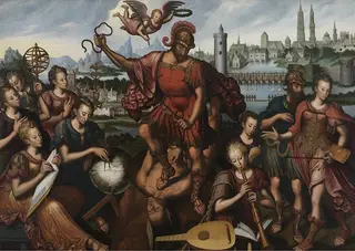 Mars, surrounded by the Arts and Sciences, conquers Ignorance, by Antoon Claeissens
