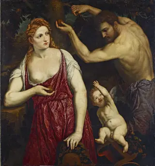 Mars, Venus and Cupid, by Paris Bordone