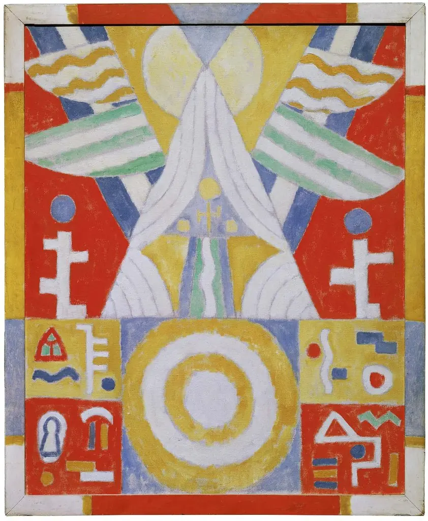 Arrangement - Hieroglyphics (Painting No. 2), by Marsden Hartley