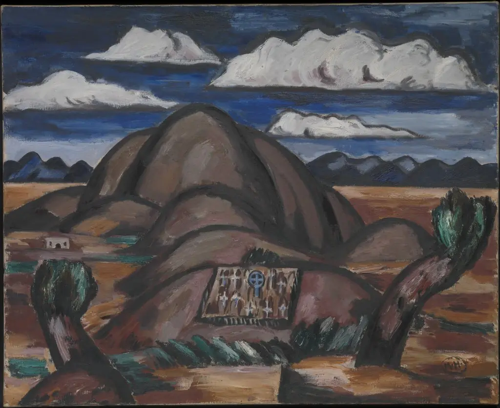 Cemetery, New Mexico, by Marsden Hartley