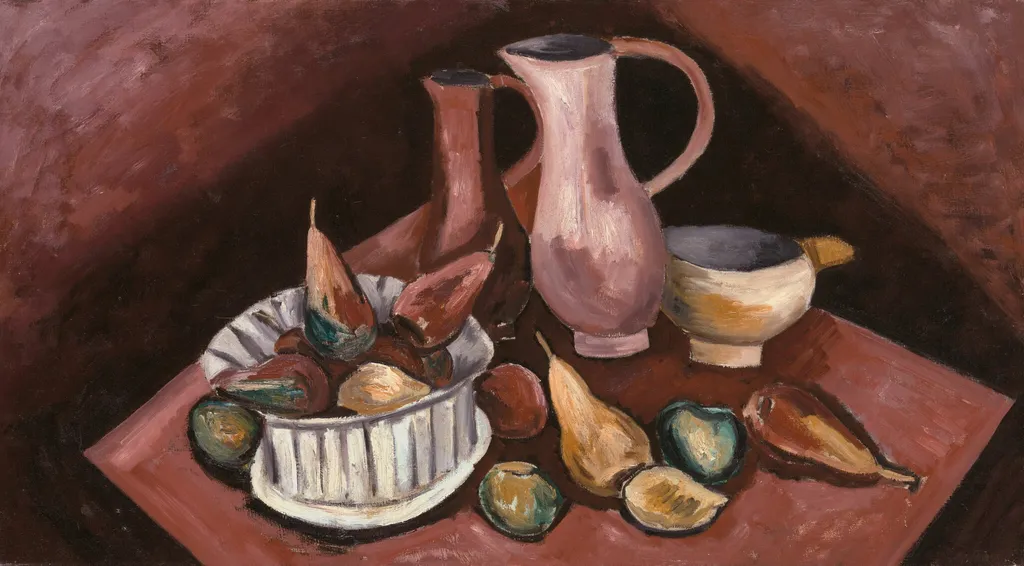 Still Life No. 3, by Marsden Hartley, oil, 1923
