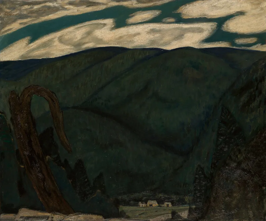 The Dark Mountain, by Marsden Hartley, oil, 1909