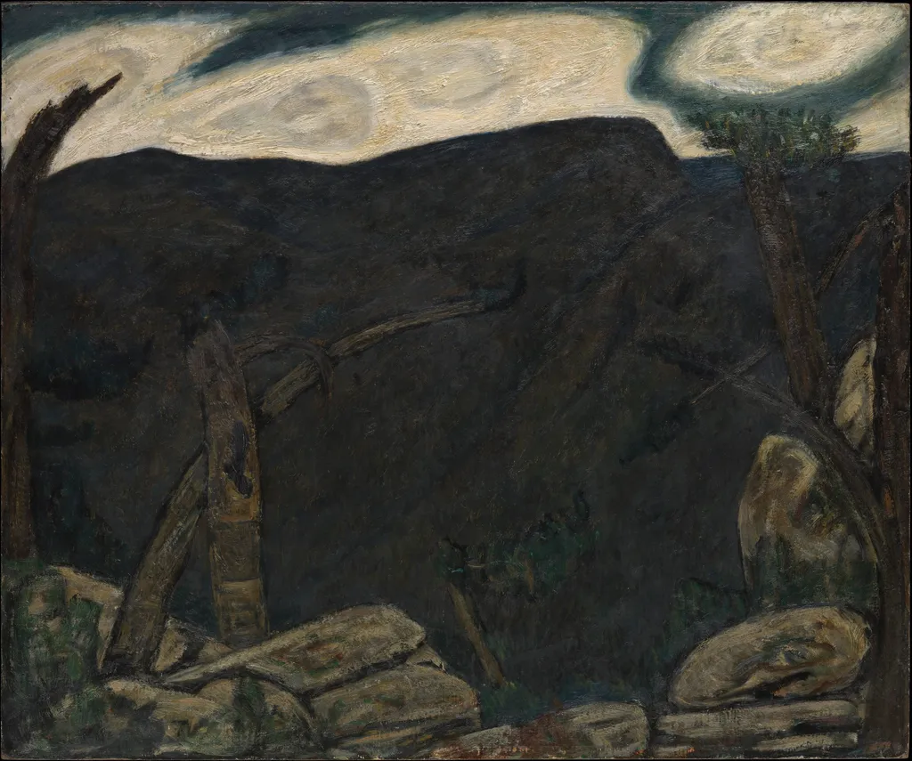 The Dark Mountain, No. 2, by Marsden Hartley, unspecified, 1909
