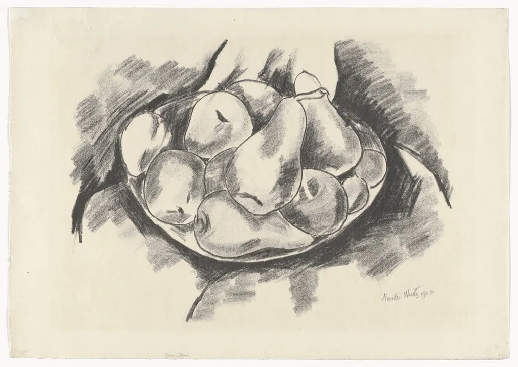 Untitled, by Marsden Hartley, ink, 1923