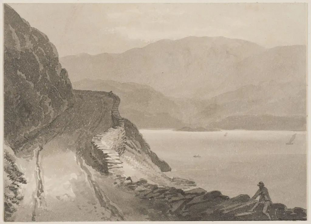 Landscape with lake and mountains, by Marshall Craig, 1788