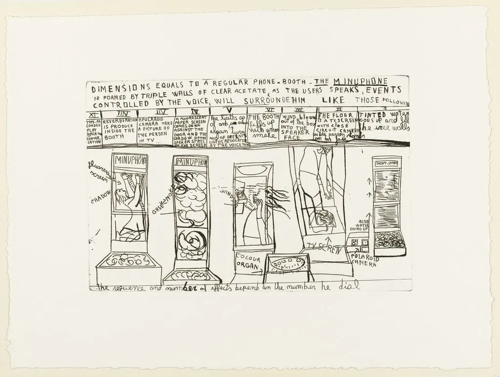 Untitled, by Marta Minujín, ink, 1969