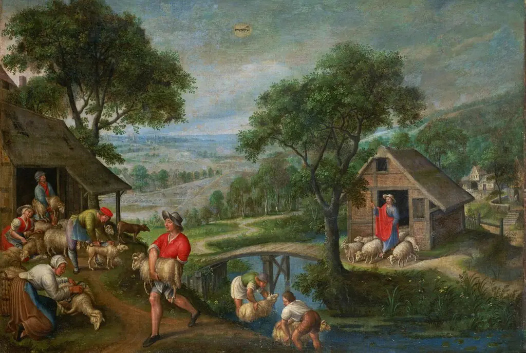 Parable of Christ as the Good Shepherd (June), by Marten van Valckenborch