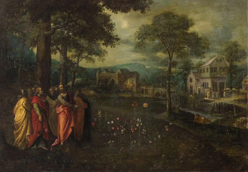 Parable of the lily of the field (May), by Marten van Valckenborch
