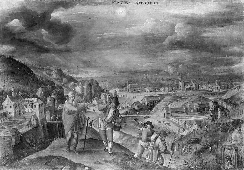 Parable of the Workers in the Vineyard (March), by Marten van Valckenborch