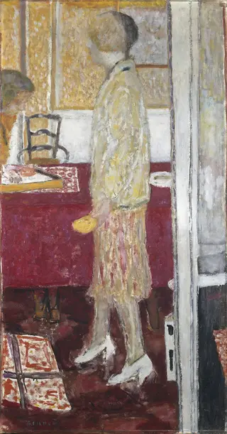 Marthe dans la salle à manger au Cannet