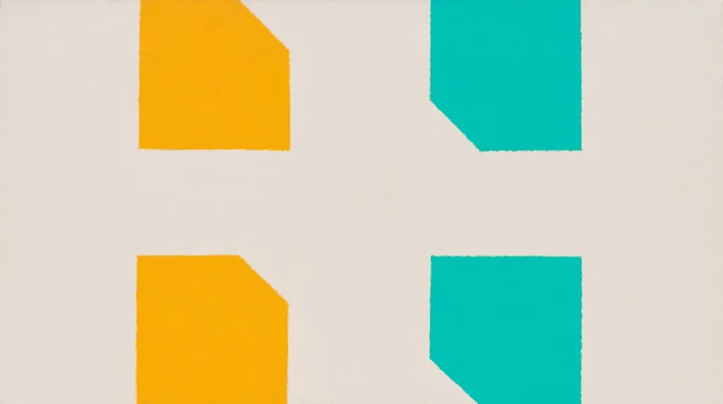 Untitled, by Martin Barré, acrylic, 1988