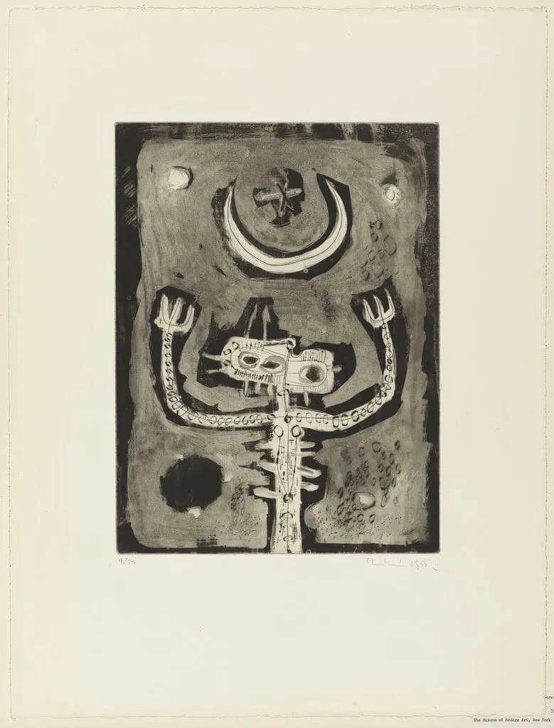 Untitled, by Martin Bradley, ink, 1955