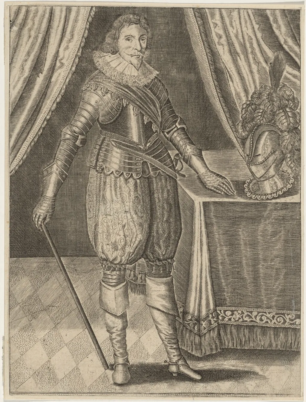 James, Second Marquis of Hamilton, by Martin Droeshout, ink, 1623