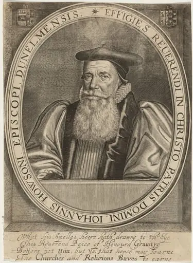 John Howson, Bishop of Durham, by Martin Droeshout