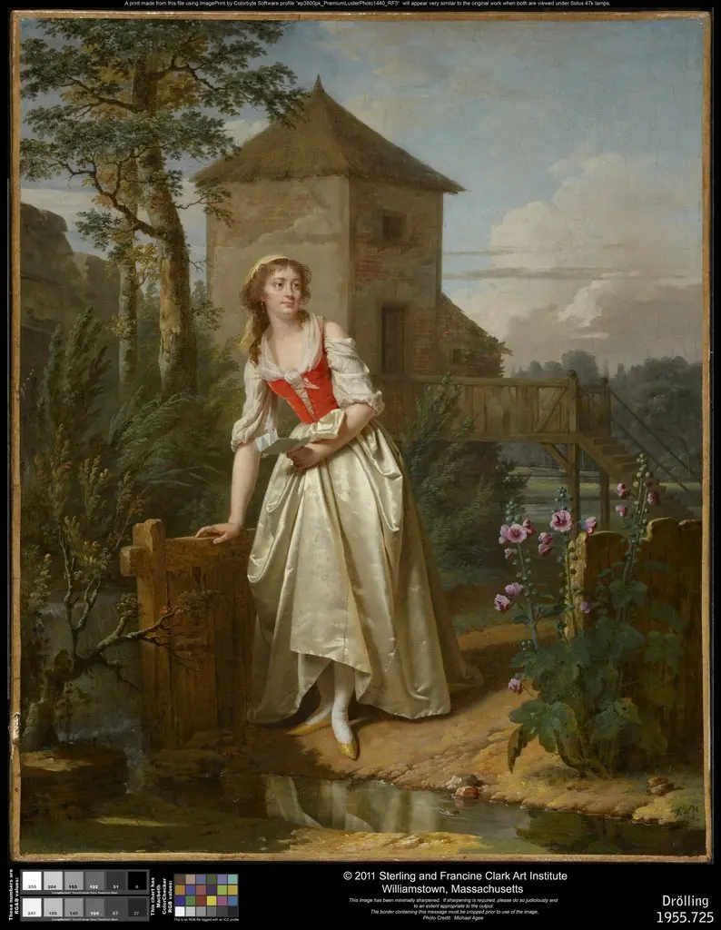 Young Woman in an English Garden, by Martin Drolling