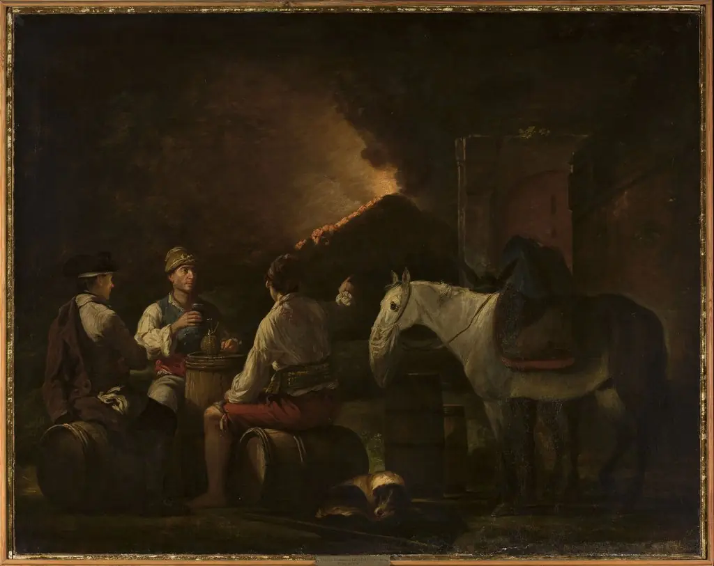 Drinking wine, by Martin Ferdinand Quadal