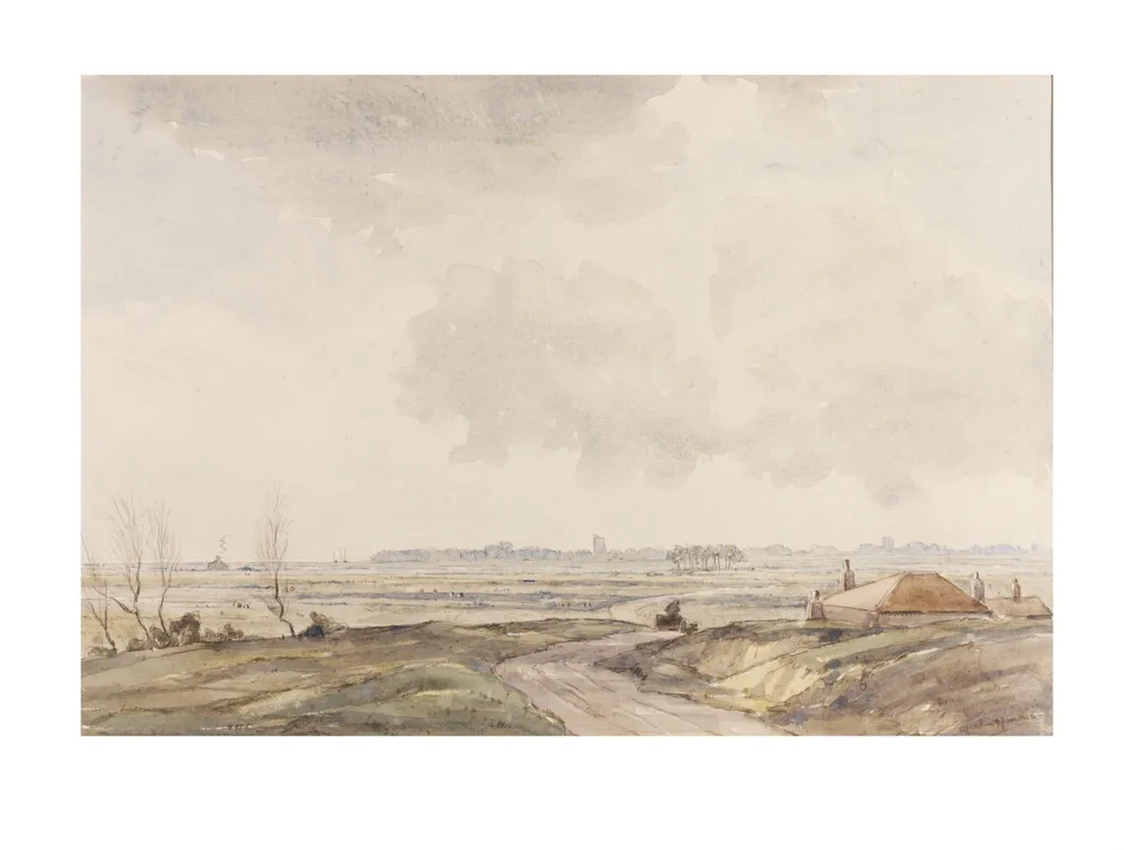 Aldeburgh from Thorpeness, by Martin Hardie, watercolor, 1940