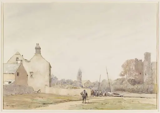Laugharne Castle, Carmarthenshire, by Martin Hardie
