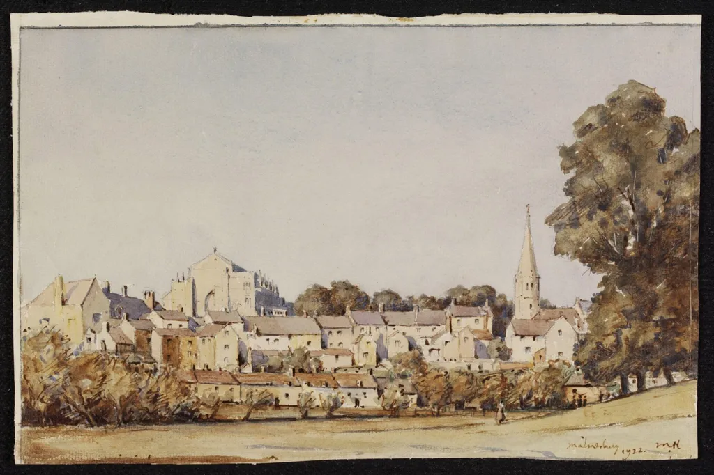 Malmesbury, by Martin Hardie, watercolor, 1922