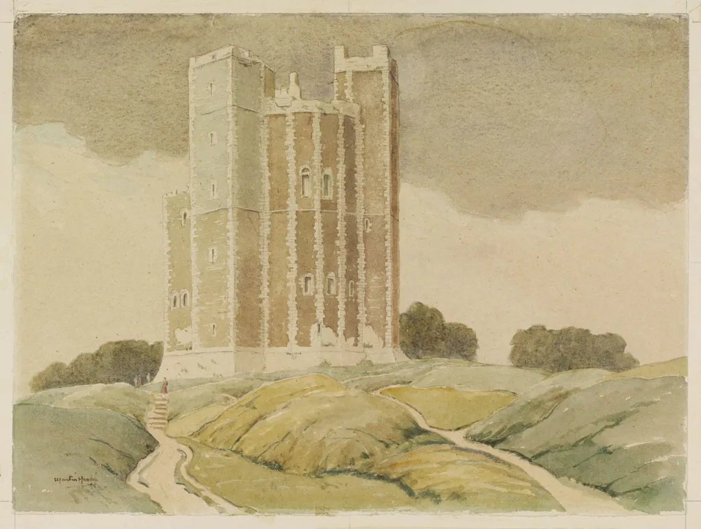 Orford Castle, by Martin Hardie, watercolor, 1940