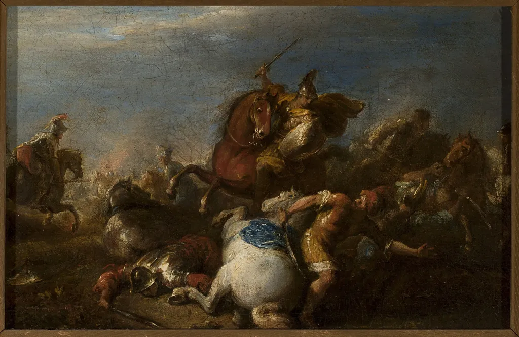 Battle, by Martin Johann Schmidt, oil, 1768