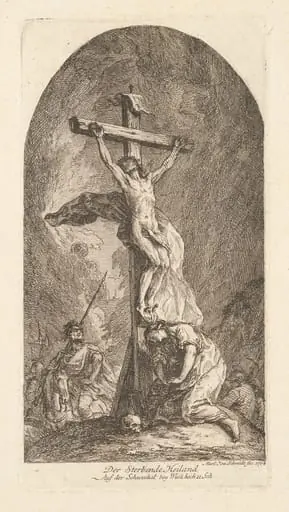 Christ on the Cross, by Martin Johann Schmidt