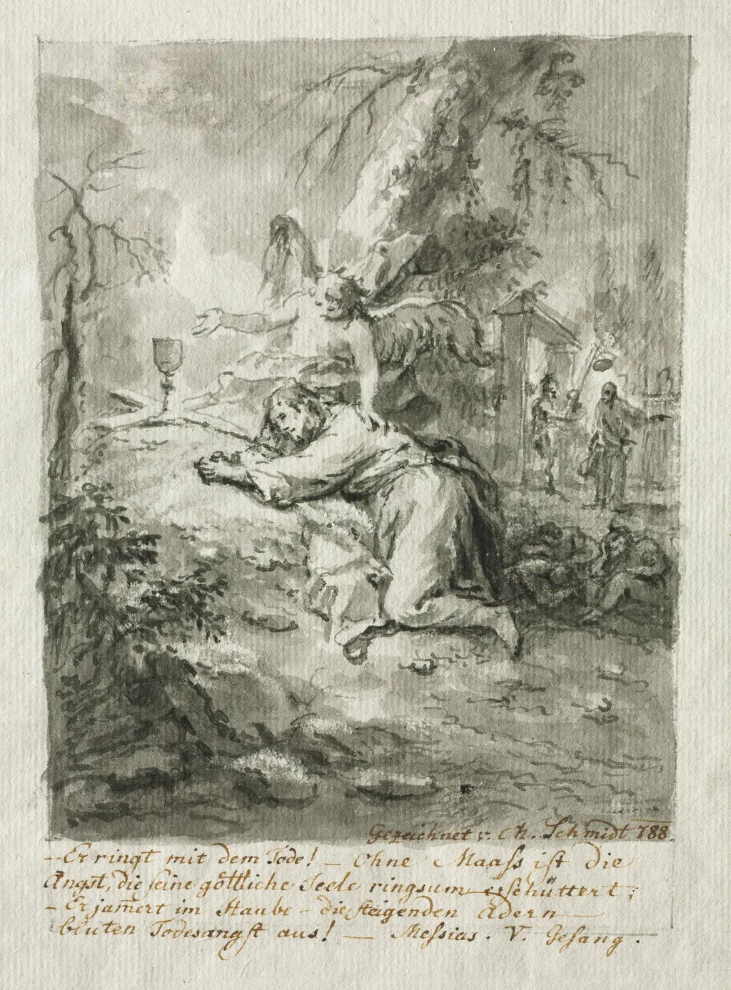 Christ on the Mount of Olives, by Martin Johann Schmidt, 1788