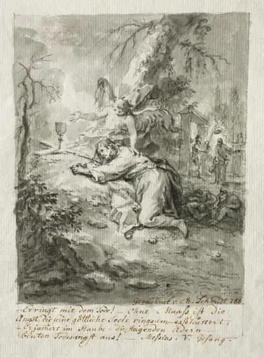 Christ on the Mount of Olives, by Martin Johann Schmidt