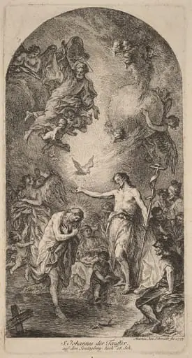The Baptism of Christ, by Martin Johann Schmidt