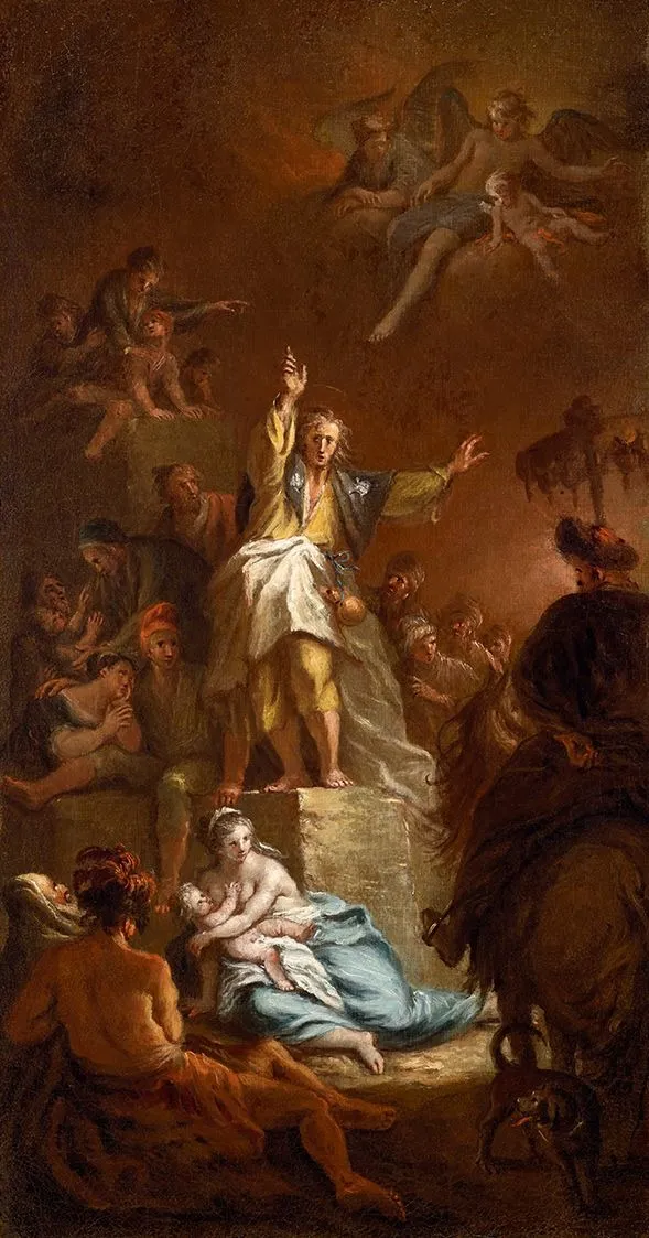 The Sermon of the Apostle Jacobus Maior, by Martin Johann Schmidt, oil, 1764
