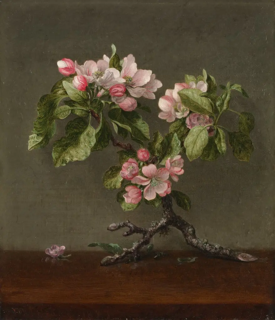 Apple Blossoms, by Martin Johnson Heade
