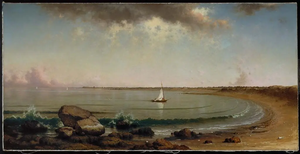 Shore Scene: Point Judith, by Martin Johnson Heade