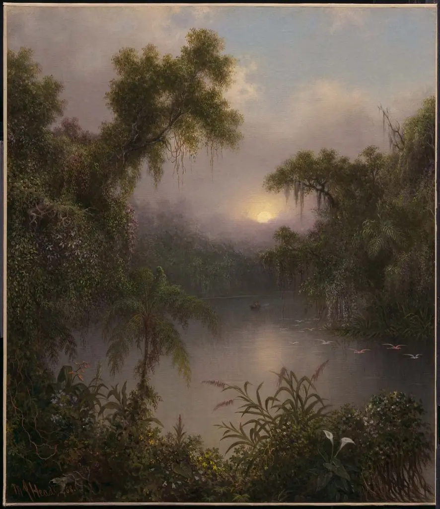 South American River, by Martin Johnson Heade
