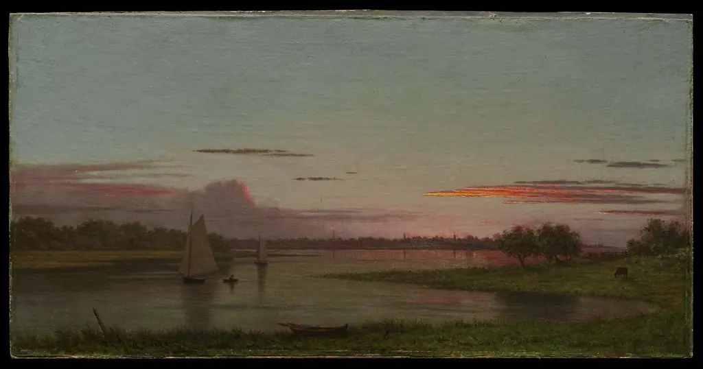 Sunset, Black Rock, Connecticut, by Martin Johnson Heade