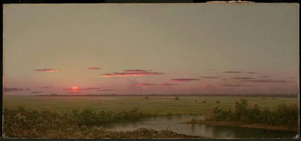 Sunset on Long Beach, by Martin Johnson Heade