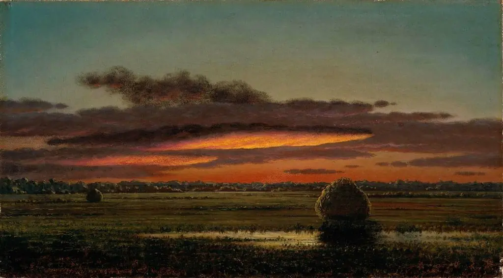 Sunset over the Marshes, by Martin Johnson Heade