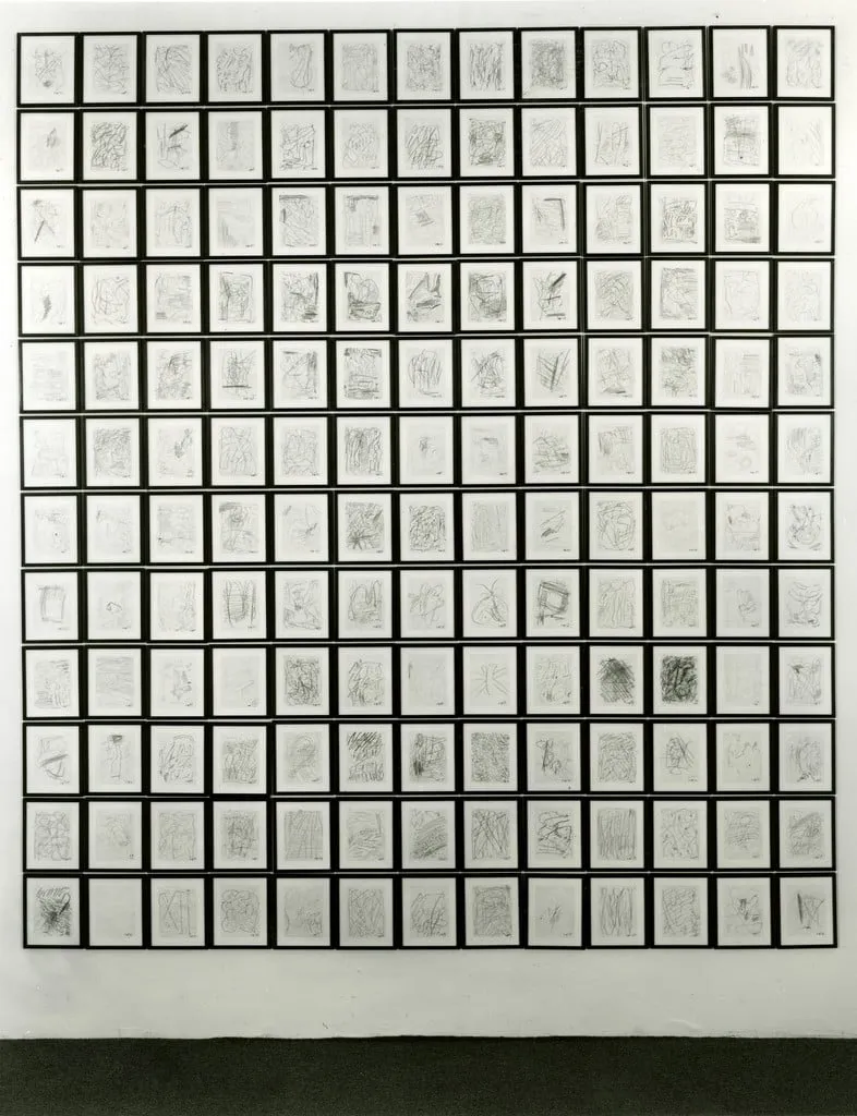 Untitled, by Martin Kippenberger, graphite, 1988