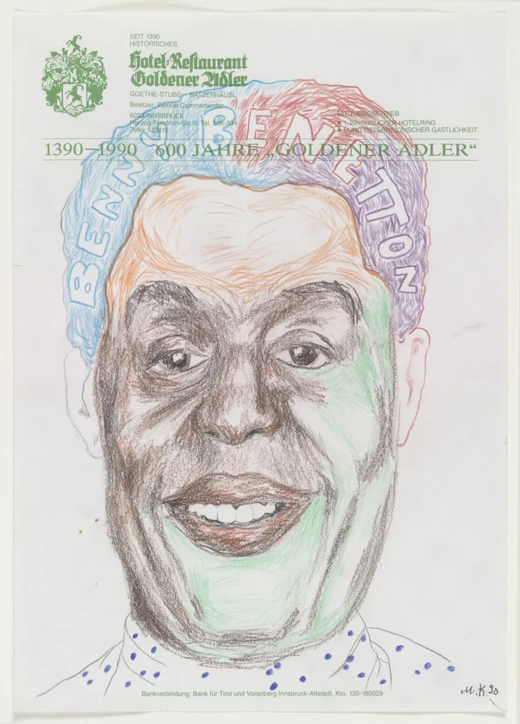 Untitled, by Martin Kippenberger, graphite, 1990