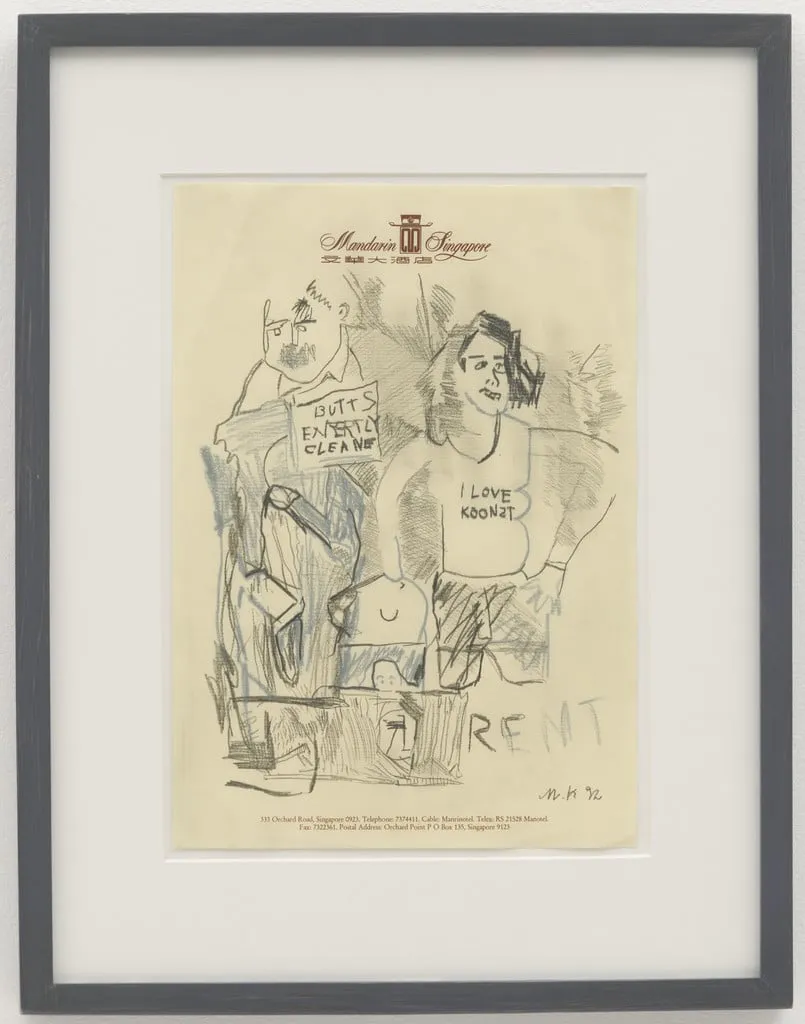 Untitled, by Martin Kippenberger, graphite, 1992